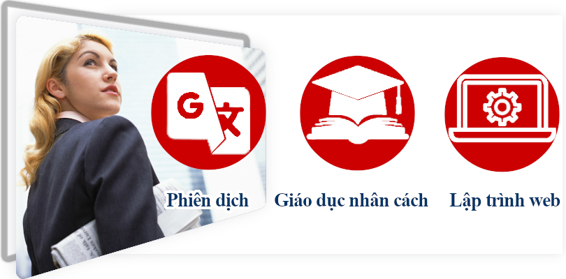 công việc phiên dịch, giáo dục nhân cách, lập trinh web